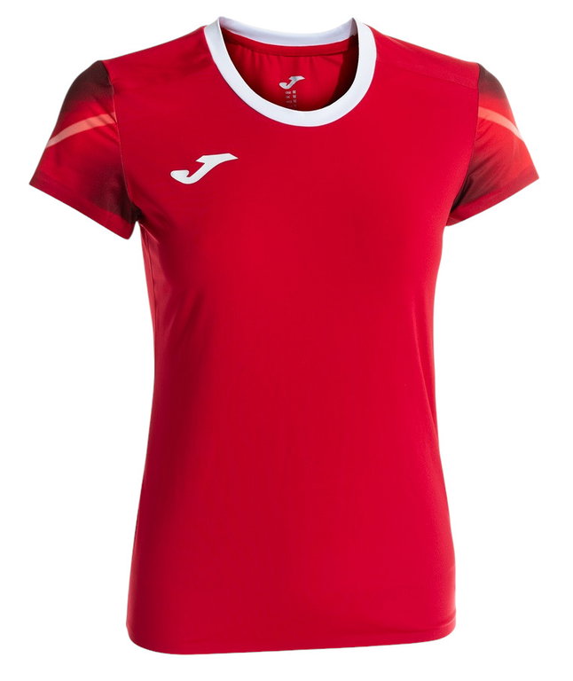 Joma Lauf-Shirt Elite XI (schnelltrocknend, atmungsaktiv) rot/weiss Damen