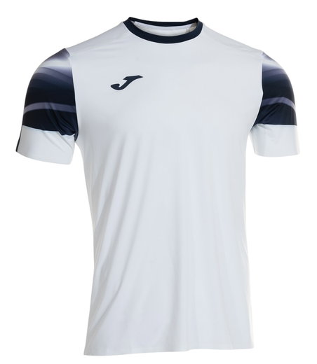 Joma Lauf-Shirt Elite XI (schnelltrocknend, atmungsaktiv) weiss/marineblau Herren