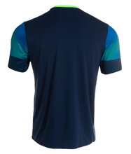 Joma Lauf-Shirt Elite XI (schnelltrocknend, atmungsaktiv) marineblau/fluogrün Herren
