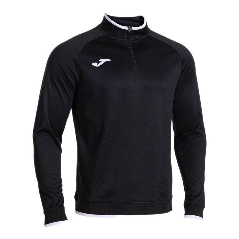Joma Pullover Combi Premium Sweatshirt (Half-Zip, Stehkragen) schwarz/weiss Herren