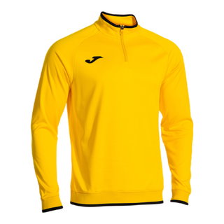 Joma Pullover Combi Premium Sweatshirt (Half-Zip, Stehkragen) gelb/schwarz Herren