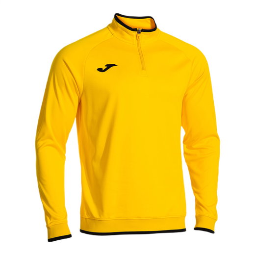 Joma Pullover Combi Premium Sweatshirt (Half-Zip, Stehkragen) gelb/schwarz Herren