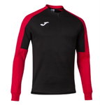 Joma Pullover Eco Championship Sweatshirt (Half-Zip, high wearing comfort) black/red men's