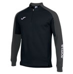 Joma Pullover Eco Championship Sweatshirt (Half-Zip, hoher Tragekomfort) schwarz/anthrazitgrau Herren