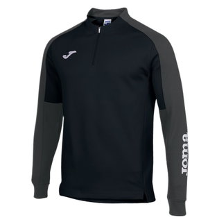 Joma Pullover Eco Championship Sweatshirt (Half-Zip, hoher Tragekomfort) schwarz/anthrazitgrau Herren