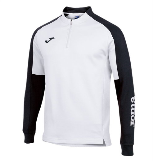 Joma Pullover Eco Championship Sweatshirt (Half-Zip, hoher Tragekomfort) weiss/schwarz Herren