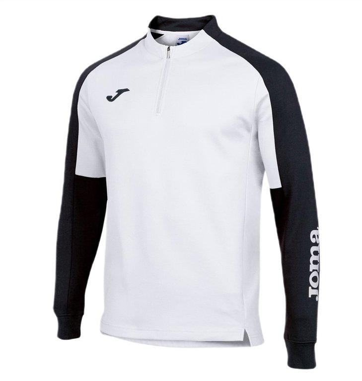Joma Pullover Eco Championship Sweatshirt (Half-Zip, hoher Tragekomfort) weiss/schwarz Herren