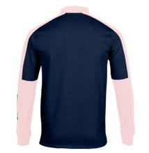 Joma Pullover Eco Championship Sweatshirt (Half-Zip, high wearing comfort) navy/pink men's