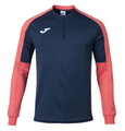 Joma Pullover Eco Championship Sweatshirt (Half-Zip, hoher Tragekomfort) marineblau/orange Herren