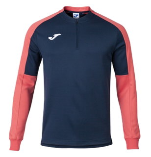 Joma Pullover Eco Championship Sweatshirt (Half-Zip, hoher Tragekomfort) marineblau/orange Herren