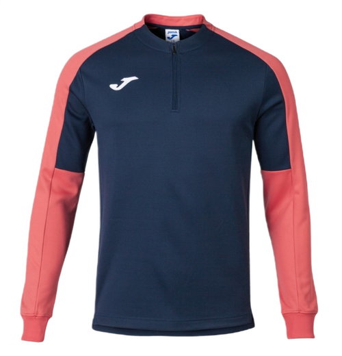 Joma Pullover Eco Championship Sweatshirt (Half-Zip, hoher Tragekomfort) marineblau/orange Herren