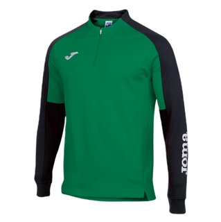 Joma Pullover Eco Championship Sweatshirt (Half-Zip, hoher Tragekomfort) grün/schwarz Herren