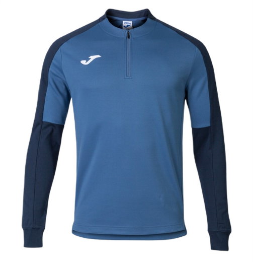 Joma Pullover Eco Championship Sweatshirt (Half-Zip, hoher Tragekomfort) blau/marineblau Herren