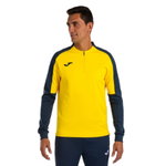 Joma Pullover Eco Championship Sweatshirt (Half-Zip, hoher Tragekomfort) gelb/marineblau Herren