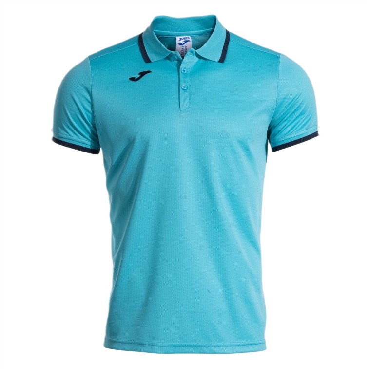 Joma Sport-Polo Combi Premium (komfortable Passform, atmungsaktiv) türkisblau Herren