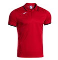 Joma Sport-Polo Combi Premium (komfortable Passform, atmungsaktiv) rot/schwarz Herren