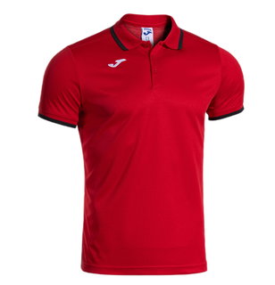 Joma Sport-Polo Combi Premium (komfortable Passform, atmungsaktiv) rot/schwarz Herren