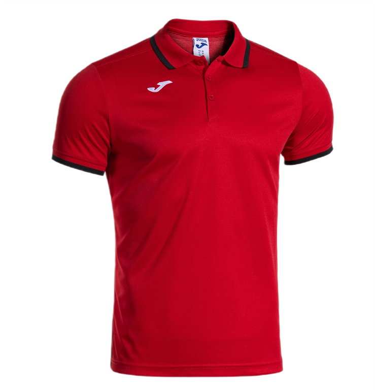 Joma Sport-Polo Combi Premium (komfortable Passform, atmungsaktiv) rot/schwarz Herren