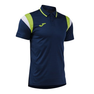 Joma Sport-Polo Terra (leicht, atmungsaktiv) dunkelblau/limegrün Herren