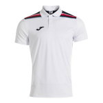 Joma Sport-Polo Toledo II (elastisch und leicht Material) weiss Herren