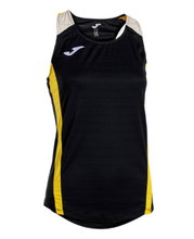 Joma Sport-Tank Top Montreal (100% Polyester) schwarz/gelb Damen