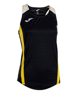 Joma Sport-Tank Top Montreal (100% Polyester) schwarz/gelb Damen