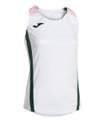 Joma Sport-Tank Top Montreal (100% Polyester) weiss/grün/rosa Damen