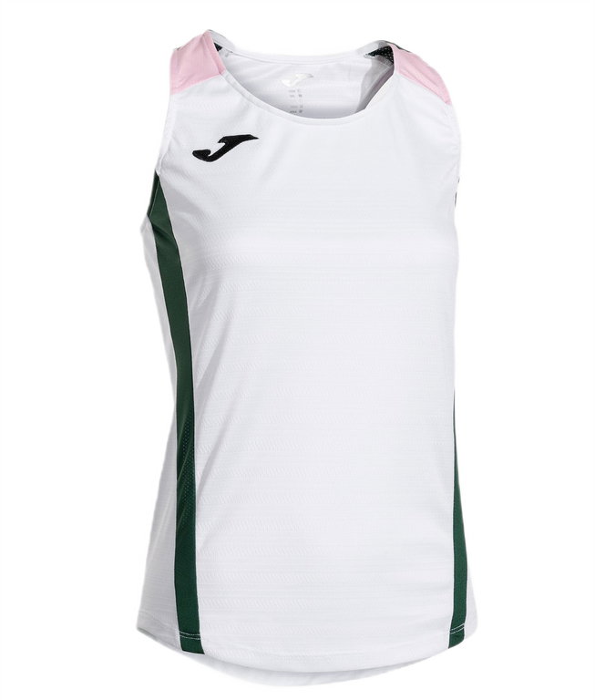 Joma Sport-Tank Top Montreal (100% Polyester) weiss/grün/rosa Damen