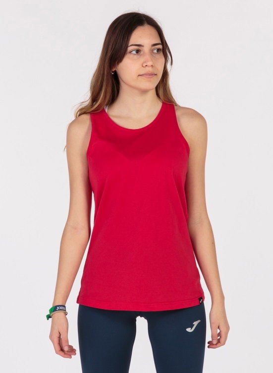 Joma Sport-Tank Top Oasis (100% Baumwolle) rot Damen