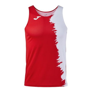 Joma Sport-Tank Top Picacho City (leicht, elastisch Material) rot/weiss Herren