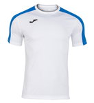 Joma Sport T-shirt Academy (100% Polyester) white/royal blue men's