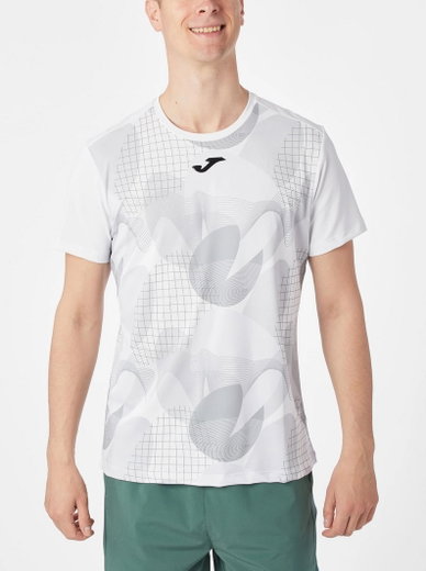Joma Sport-Tshirt Challenge (elastisch, atmungsaktiv) weiss/grau Herren