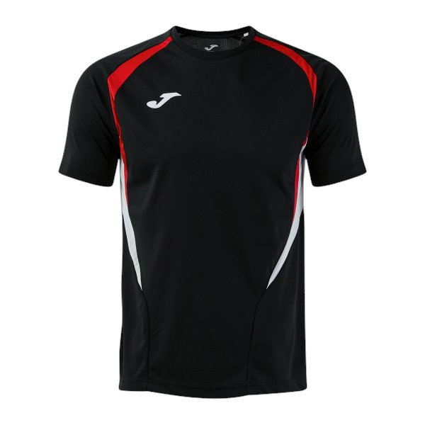 Joma Sport-Tshirt Championship 20 (hoher Tragekomfort, rec. Polyester) schwarz/rot Herren