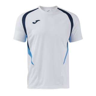 Joma Sport-Tshirt Championship 20 (wysoki komfort noszenia, rec. poliester) biały/jasnoniebieski męski