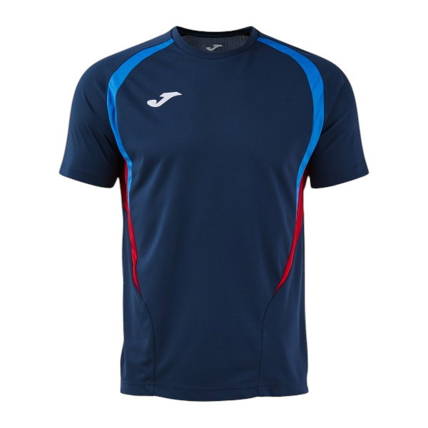 Joma Sport-Tshirt Championship 20 (wysoki komfort noszenia, rec. poliester) ciemnoniebieski/królewski niebieski mężczyźni