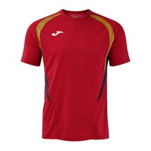 Joma Sport T-shirt Championship 20 (high wearing comfort, recycled polyester) red/navy blue men's