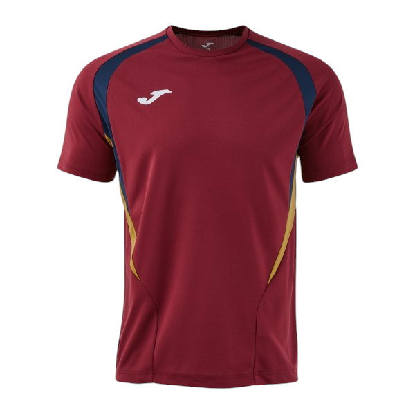 Joma Sport-Tshirt Championship 20 (hoher Tragekomfort, rec. Polyester) bordeauxrot/dunkelblau Herren