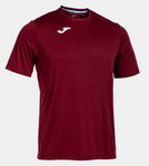 Joma Sport-Tshirt Combi (100% Polyester) weinrot Herren