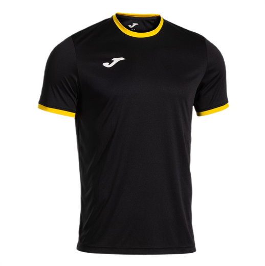Joma Sport T-shirt Combi Premium (100% Polyester, breathable) black/yellow men's
