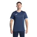 Joma Sport T-shirt Combi Premium (100% Polyester, breathable) navy blue/white men's