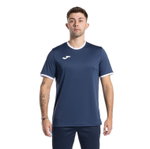 Joma Sport-Tshirt Combi Premium (100% poliester, oddychający) granatowy/biały męski
