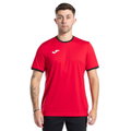 Joma Sport-Tshirt Combi Premium (100% Polyester, atmungsaktiv) rot/schwarz Herren