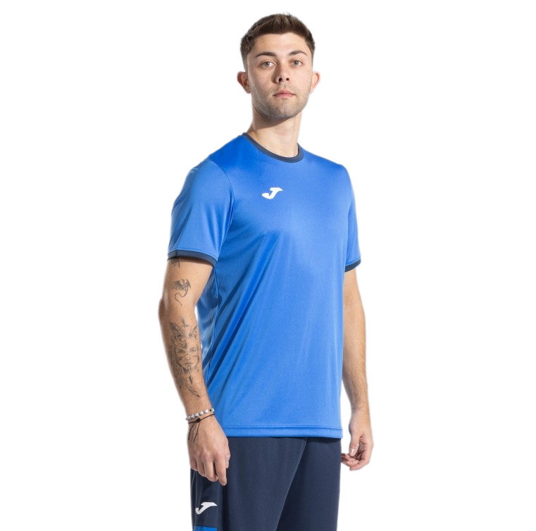 Joma Sport-Tshirt Combi Premium (100% Polyester, atmungsaktiv) royalblau/navy Herren