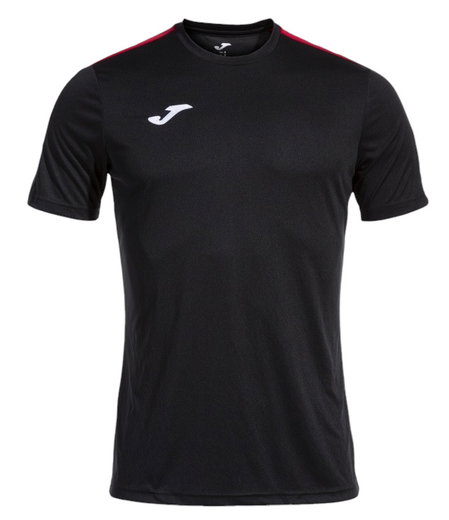 Joma Sport-Tshirt Olimpiada (100% Polyester) schwarz/rot Herren