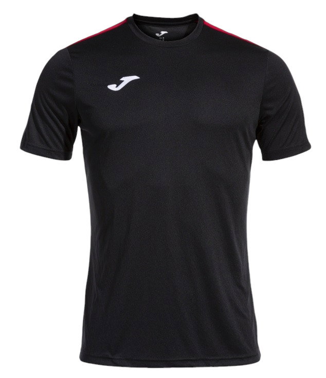 Joma Sport-Tshirt Olimpiada (100% Polyester) schwarz/rot Herren