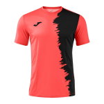 Joma Sport-Tshirt Picacho City (leicht, elastisch Material) coralrot/schwarz Herren