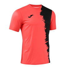 Joma Sport T-shirt Picacho City (light, elastic material) coral red/black men's