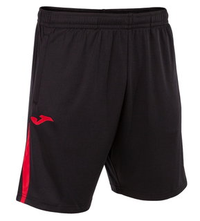 Joma Sporthose Bermuda Championship VII (100% Polyester) kurz schwarz/rot Herren