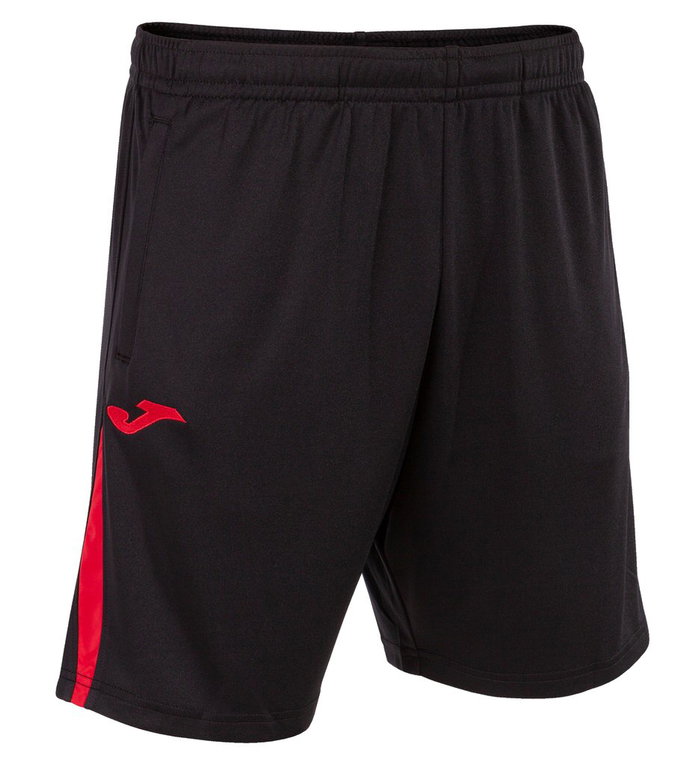 Joma Sporthose Bermuda Championship VII (100% Polyester) kurz schwarz/rot Herren
