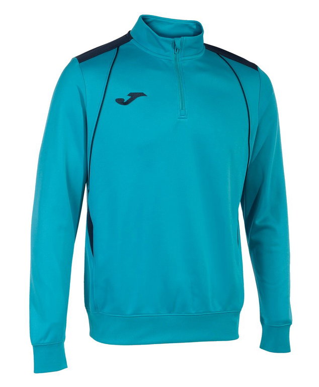 Joma Pullover Championship VII Sweatshirt (Half-Zip, Fleece Lining) turquoise/navy Men